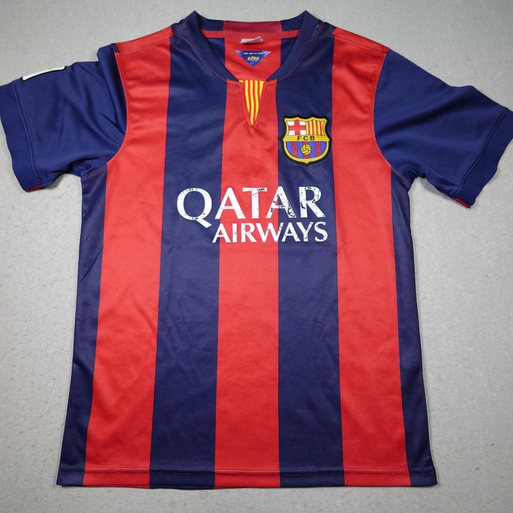 Nike FC Barcelona Soccer Jersey Mens Large Blue Red Neymar Jr 11 LaLiga Kit